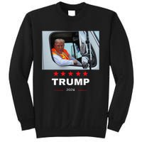 Donald Trump Rides In Garbage Truck Gift Sweatshirt