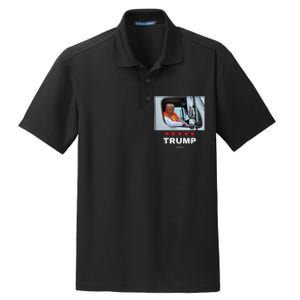 Donald Trump Rides In Garbage Truck Gift Dry Zone Grid Polo