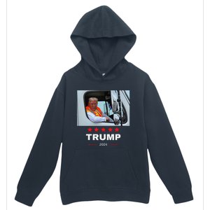 Donald Trump Rides In Garbage Truck Gift Urban Pullover Hoodie