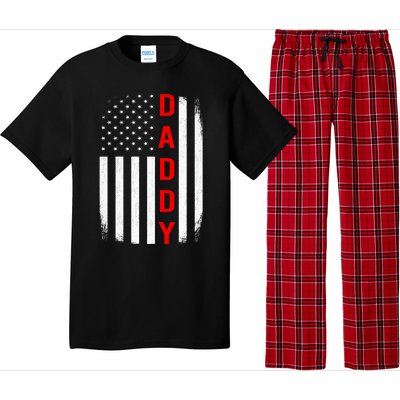 Daddy Thin Red Line Gift For Dad Firefighter Gift Pajama Set