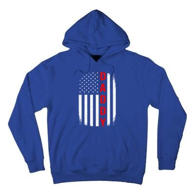 Daddy Thin Red Line Gift For Dad Firefighter Gift Tall Hoodie