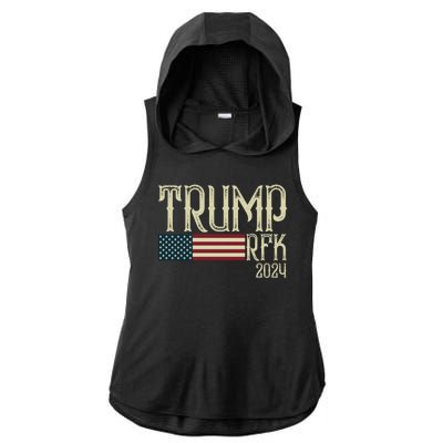 Donald Trump Rfk Jr 2024 Trump Kennedy Election Ladies PosiCharge Tri-Blend Wicking Draft Hoodie Tank