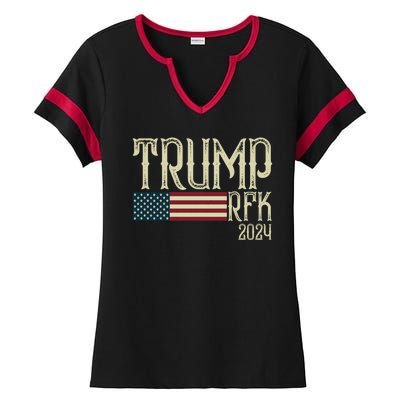 Donald Trump Rfk Jr 2024 Trump Kennedy Election Ladies Halftime Notch Neck Tee