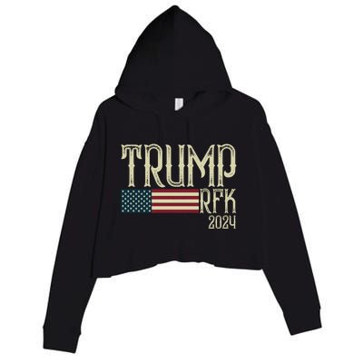 Donald Trump Rfk Jr 2024 Trump Kennedy Election Crop Fleece Hoodie