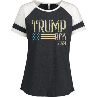 Donald Trump Rfk Jr 2024 Trump Kennedy Election Enza Ladies Jersey Colorblock Tee