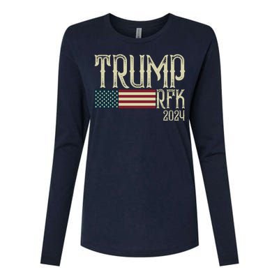 Donald Trump Rfk Jr 2024 Trump Kennedy Election Womens Cotton Relaxed Long Sleeve T-Shirt