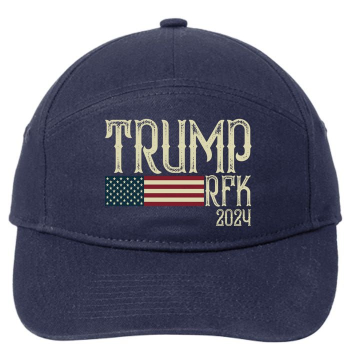 Donald Trump Rfk Jr 2024 Trump Kennedy Election 7-Panel Snapback Hat