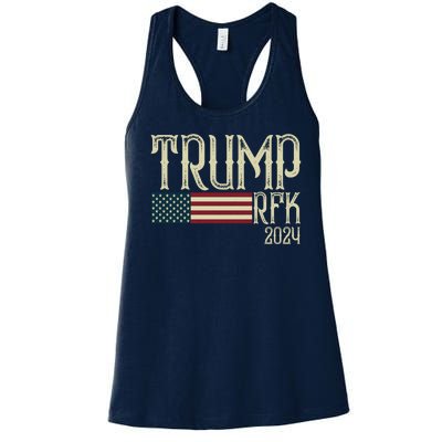 Donald Trump Rfk Jr 2024 Trump Kennedy Election Women's Racerback Tank