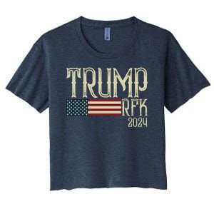 Donald Trump Rfk Jr 2024 Trump Kennedy Election Women's Crop Top Tee