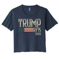 Donald Trump Rfk Jr 2024 Trump Kennedy Election Women's Crop Top Tee