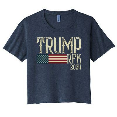 Donald Trump Rfk Jr 2024 Trump Kennedy Election Women's Crop Top Tee