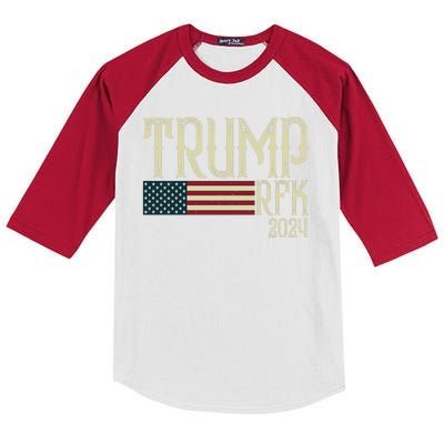 Donald Trump Rfk Jr 2024 Trump Kennedy Election Kids Colorblock Raglan Jersey