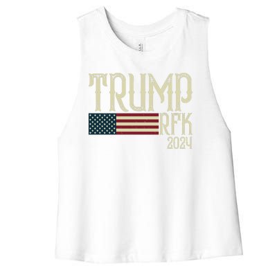 Donald Trump Rfk Jr 2024 Trump Kennedy Election Women's Racerback Cropped Tank