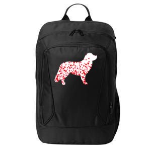 Duck Tolling Retriever Heart Dog Valentine's Day Gift City Backpack