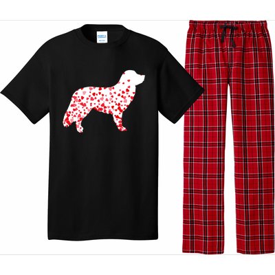 Duck Tolling Retriever Heart Dog Valentine's Day Gift Pajama Set