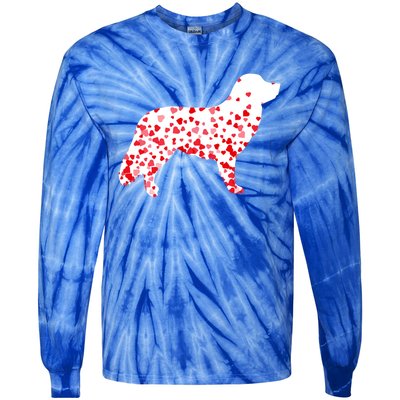 Duck Tolling Retriever Heart Dog Valentine's Day Gift Tie-Dye Long Sleeve Shirt