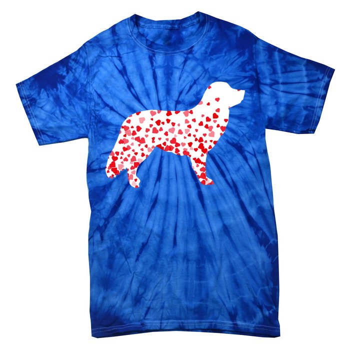 Duck Tolling Retriever Heart Dog Valentine's Day Gift Tie-Dye T-Shirt