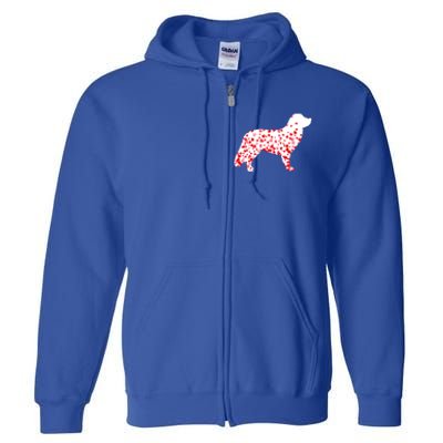 Duck Tolling Retriever Heart Dog Valentine's Day Gift Full Zip Hoodie