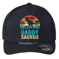 Daddysaurus T Rex Dinosaur Daddy Saurus Matching Family Flexfit Unipanel Trucker Cap