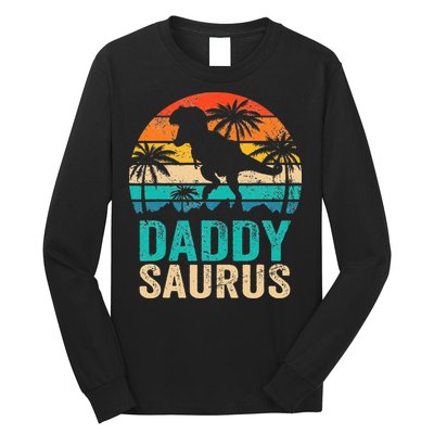 Daddysaurus T Rex Dinosaur Daddy Saurus Matching Family Long Sleeve Shirt