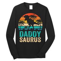 Daddysaurus T Rex Dinosaur Daddy Saurus Matching Family Long Sleeve Shirt