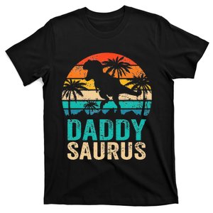 Daddysaurus T Rex Dinosaur Daddy Saurus Matching Family T-Shirt