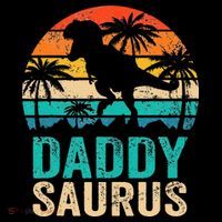 Daddysaurus T Rex Dinosaur Daddy Saurus Matching Family Flatbill Hat