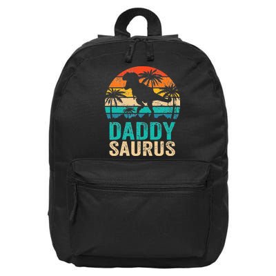 Daddysaurus T Rex Dinosaur Daddy Saurus Matching Family 16 in Basic Backpack