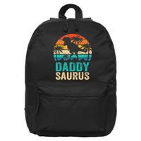 Daddysaurus T Rex Dinosaur Daddy Saurus Matching Family 16 in Basic Backpack
