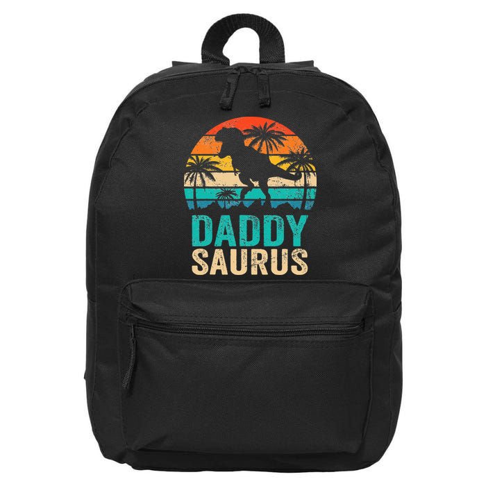 Daddysaurus T Rex Dinosaur Daddy Saurus Matching Family 16 in Basic Backpack