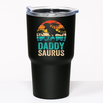 Daddysaurus T Rex Dinosaur Daddy Saurus Matching Family Tumbler