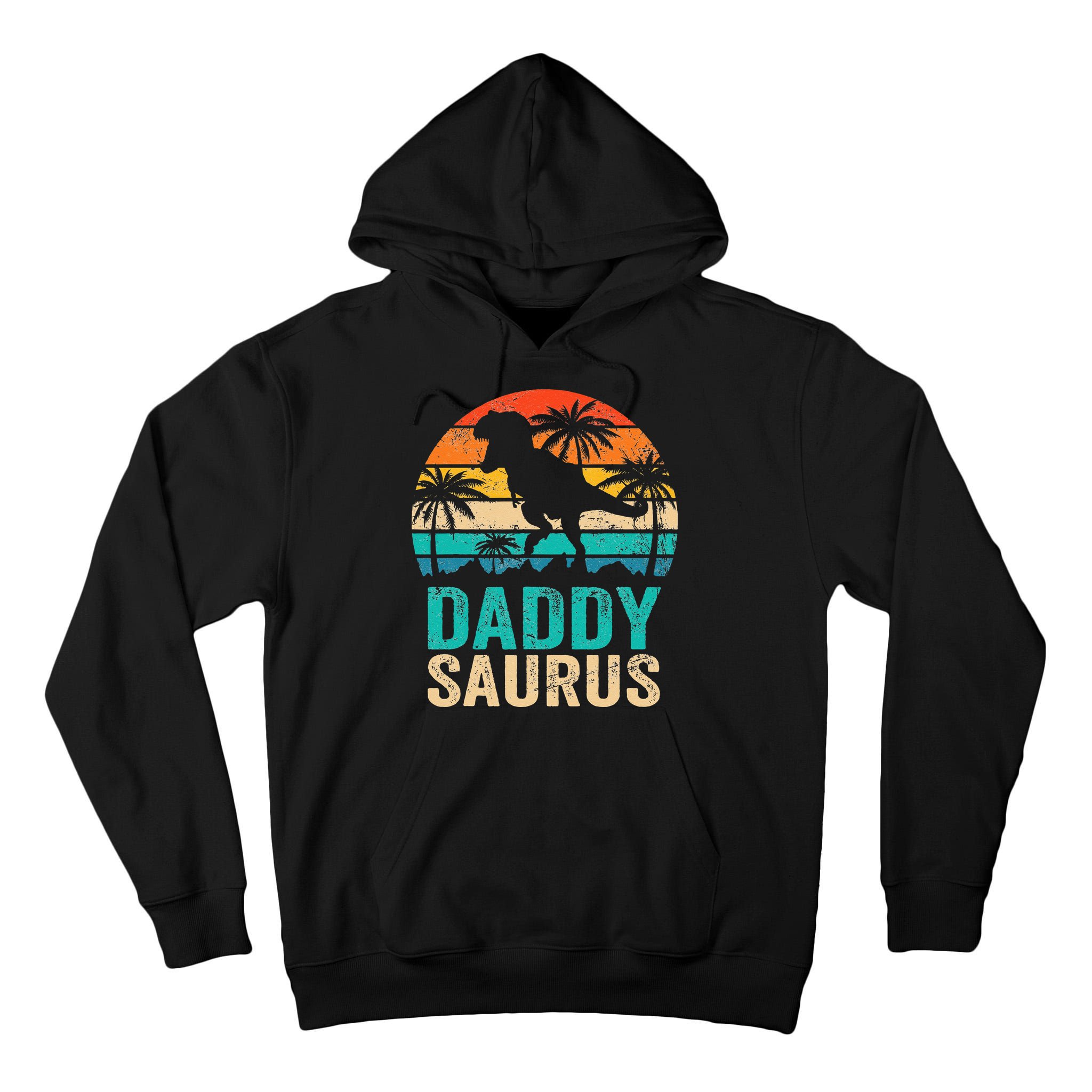 Daddysaurus T Rex Dinosaur Daddy Saurus Matching Family Tall Hoodie