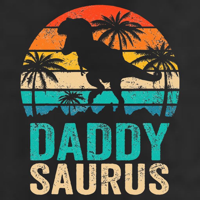 Daddysaurus T Rex Dinosaur Daddy Saurus Matching Family Golf Towel