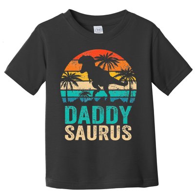 Daddysaurus T Rex Dinosaur Daddy Saurus Matching Family Toddler T-Shirt
