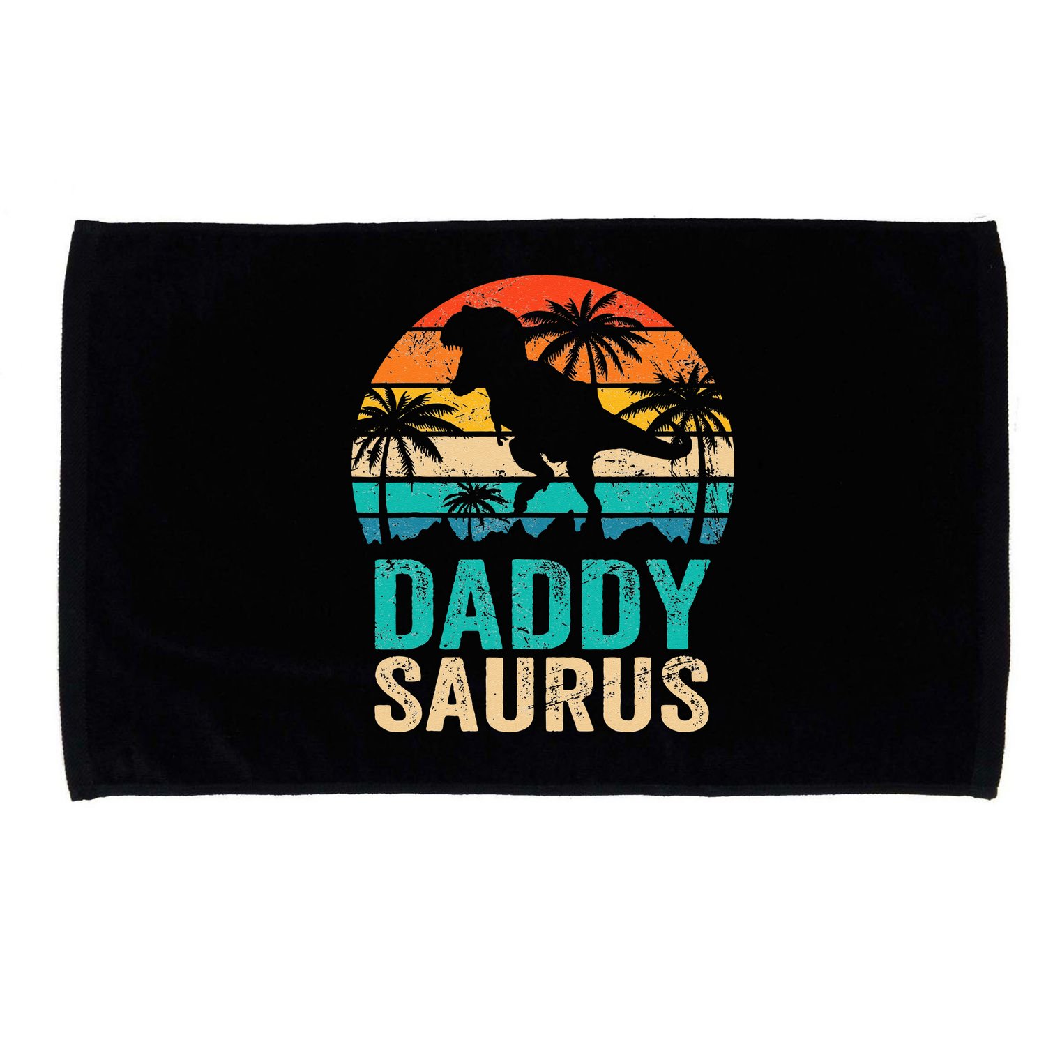 Daddysaurus T Rex Dinosaur Daddy Saurus Matching Family Microfiber Hand Towel