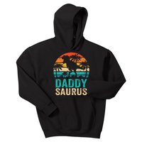 Daddysaurus T Rex Dinosaur Daddy Saurus Matching Family Kids Hoodie