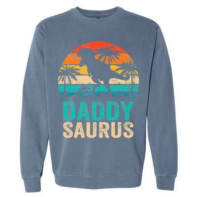 Daddysaurus T Rex Dinosaur Daddy Saurus Matching Family Garment-Dyed Sweatshirt