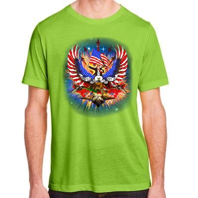 Donald Trump Riding Eagle Next Us President 2024 Epic Battle Gift Adult ChromaSoft Performance T-Shirt