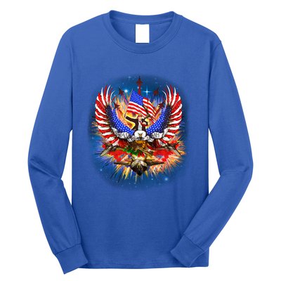 Donald Trump Riding Eagle Next Us President 2024 Epic Battle Gift Long Sleeve Shirt