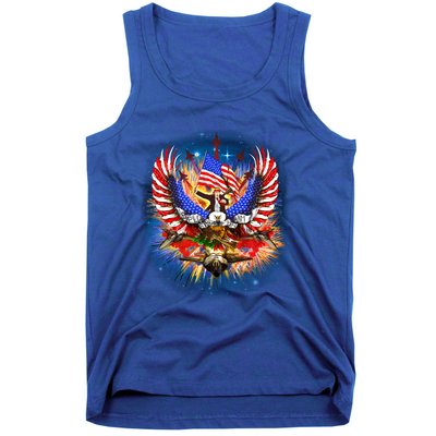 Donald Trump Riding Eagle Next Us President 2024 Epic Battle Gift Tank Top