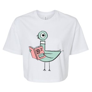 Driven To Read Pigeon Library Reading Books Reader Bella+Canvas Jersey Crop Tee