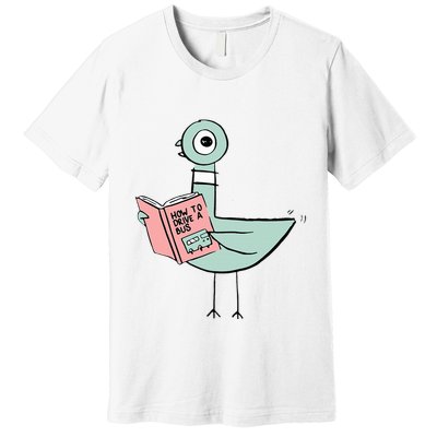 Driven To Read Pigeon Library Reading Books Reader Premium T-Shirt