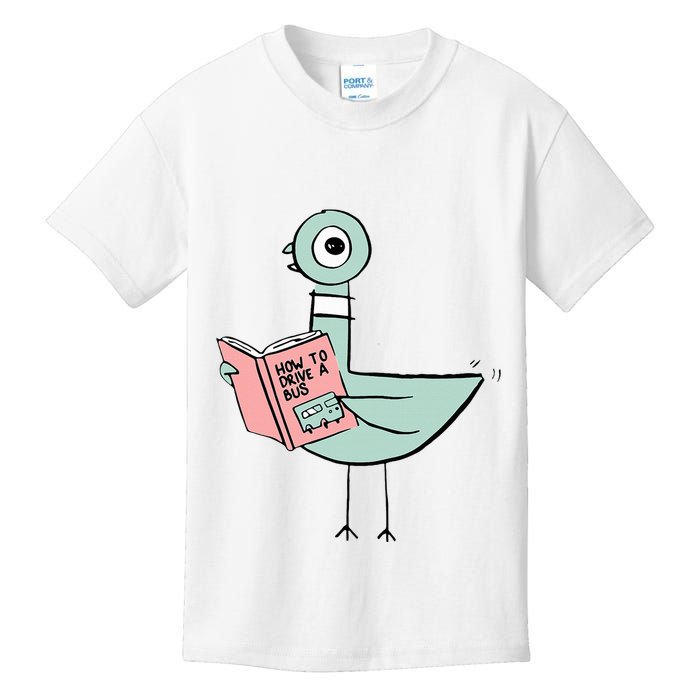 Driven To Read Pigeon Library Reading Books Reader Kids T-Shirt