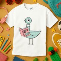 Driven To Read Pigeon Library Reading Books Reader Kids T-Shirt