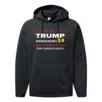 Donald Trump Ramaswamy 2024 Take America Back Election Performance Fleece Hoodie