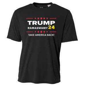 Donald Trump Ramaswamy 2024 Take America Back Election Cooling Performance Crew T-Shirt