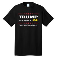 Donald Trump Ramaswamy 2024 Take America Back Election Tall T-Shirt