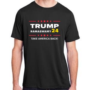 Donald Trump Ramaswamy 2024 Take America Back Election Adult ChromaSoft Performance T-Shirt