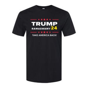 Donald Trump Ramaswamy 2024 Take America Back Election Softstyle CVC T-Shirt