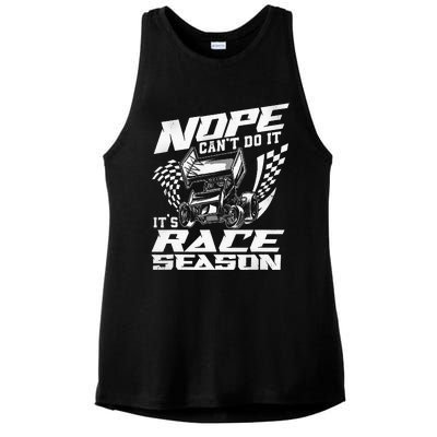 Dirt Track Racing Race Sprint Car Ladies PosiCharge Tri-Blend Wicking Tank